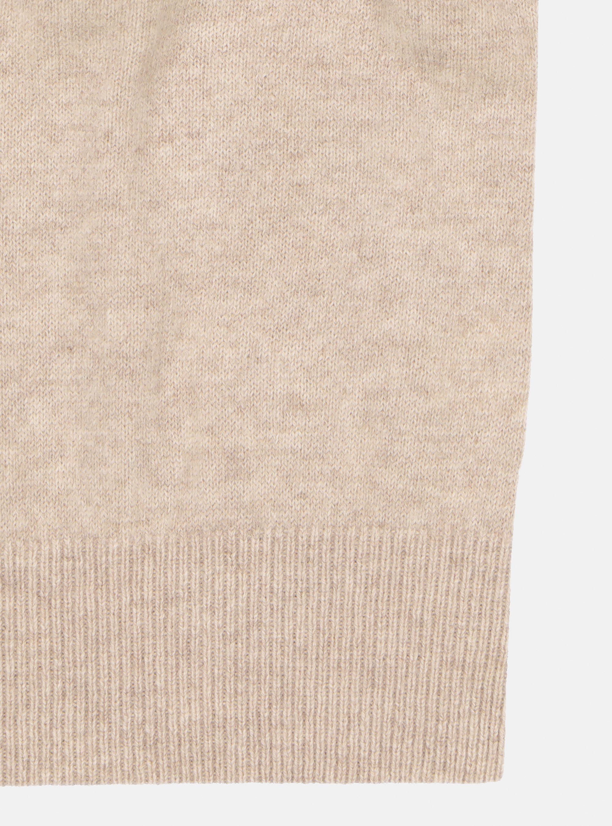 Maglia girocollo 100% cashmere, ECRU